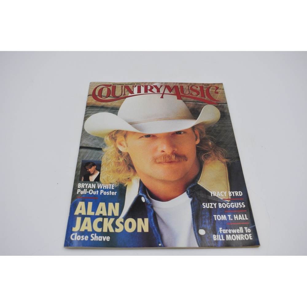 Vintage Country Music Magazine Nov/Dec 1996 Alan Jackson Bryan White Poster